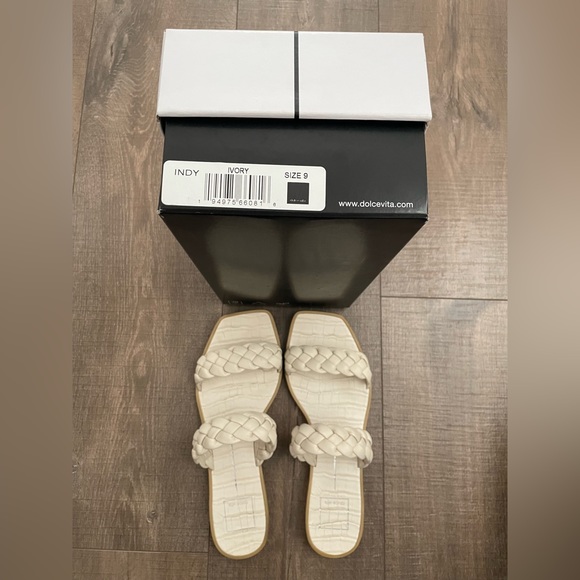 Dolce Vita Indy Braided Sandal Ivory Stella Cream Size 9 - Picture 6 of 6